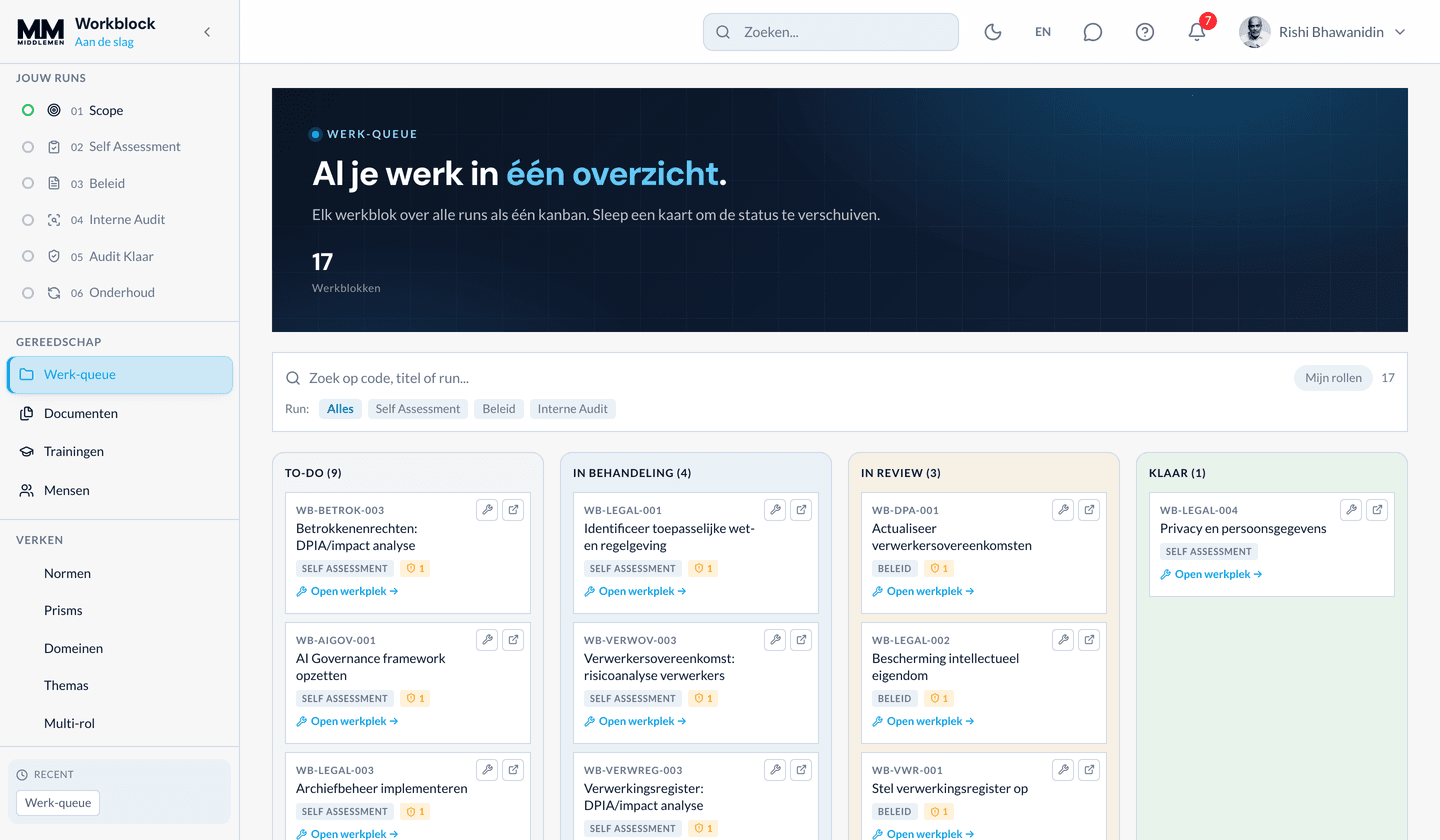 Productpreview: self-assessment in Middlemen
